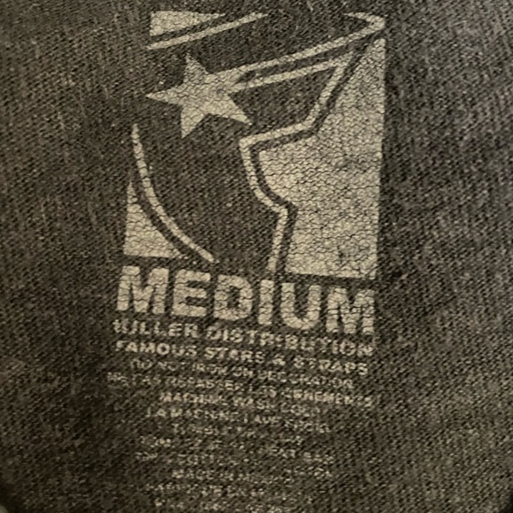 Famous Stars and Stripes black t-shirt size medium. - Picture 3 of 3